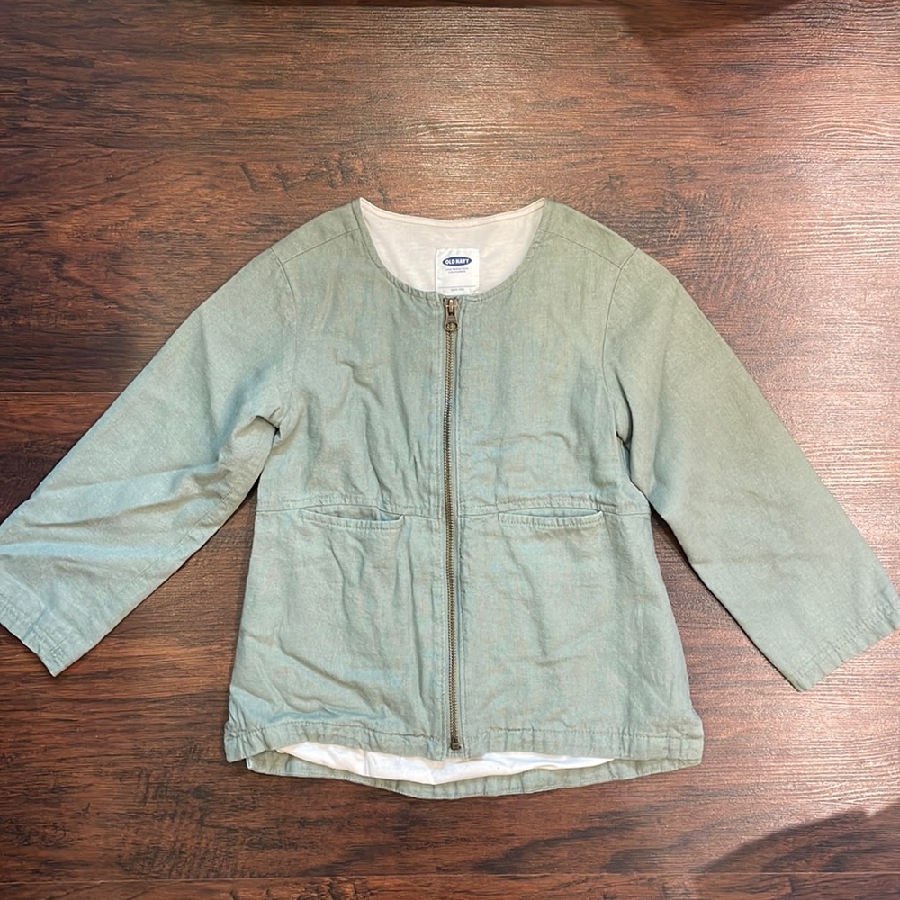 Girl’s Old Navy Linen Jacket Sz 5T